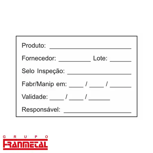 etiquetas técnicas calibração