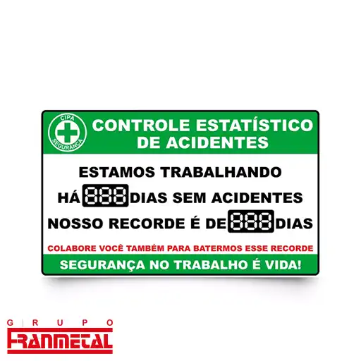 placas de sinalização profissional cipa