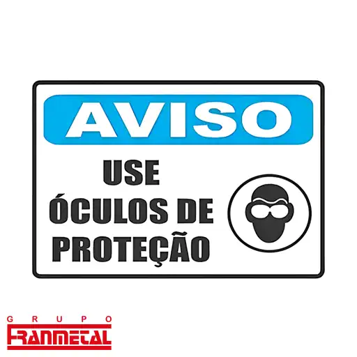 placas de sinalização profissional de aviso