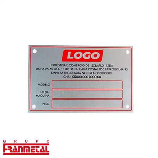 placas de sinalização profissional de identificação de risco