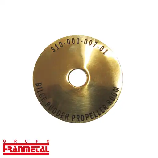 placas de sinalização profissional de latão